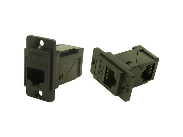 Cliff RJ-stikforbindelse CP30751 Adapter, indbygning Sort 1 stk