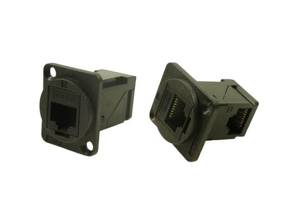 Cliff RJ-stikforbindelse CP30251 Adapter, indbygning Sort 1 stk