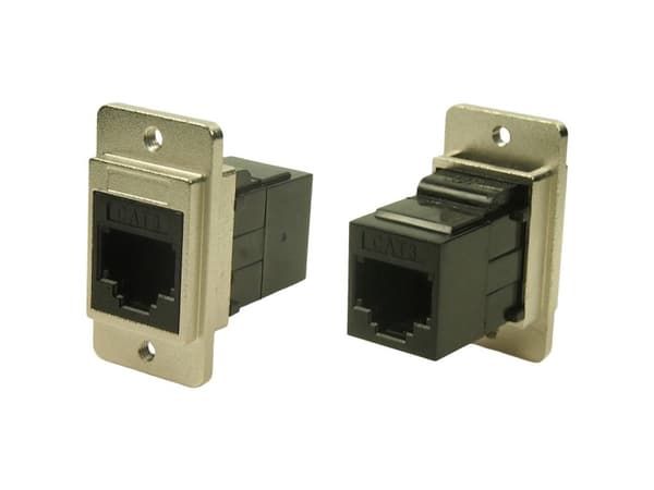 Cliff CP30724M3 RJ-stikforbindelse CP30724M3 Adapter, indbygning Nikkel, Sort 1 stk