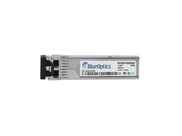 Huawei SFP-FC4G-SW-kompatibel BlueOptics© SFP-transceiver for kortbølge multimodus 4 gigabit høyhastighets dataoverføringer i fiberoptiske nettverk.