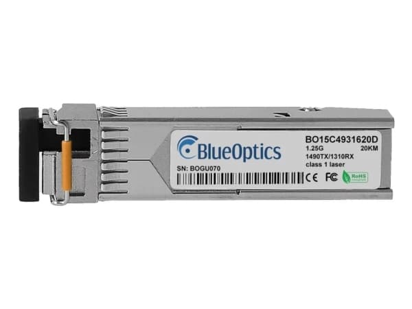 BlueOptics SFP-BX1D-AX-BO, Fiberoptik, 1250 Mbit/s, SFP, LC, 20000 m, 1490 nm