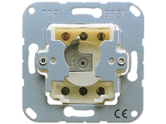 JUNG 134.28, Nøkkelbetjent bryter, 2P, Metallisk, 250 V, 50 - 60 Hz, 10 A