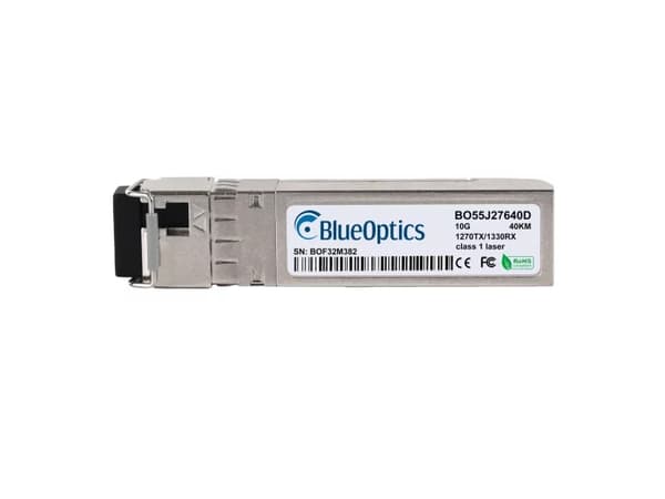 BlueOptics SFP-10G-ERBD-U-BO, Fiber optisk, 10000 Mbit/s, SFP+, SFP+, BX-U, 40000 m