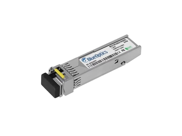 Yhteensopiva Level One 551114 BlueOptics© BO15C5531640D SFP-lähetin, LC-Simplex, 1000BASE-BX-D, yksimuotokuitu, TX1550nm/RX1310nm, 40KM, DDM, 0°C/+70