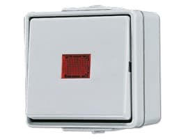 JUNG 606 KOW, 1P, Hvit, 250 V, 10 A