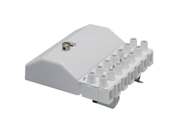 Hager K54K, Kabeländhylsa, Rak, Honkoppling, Grå, Plast, 35 A