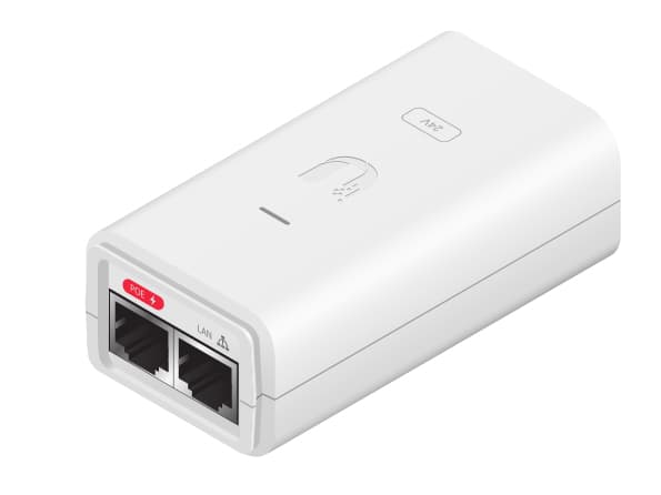 Ubiquiti Networks POE-24-12W-G-WH - Strömtillförsel - AC 100-240 V - 12 Watt - vit