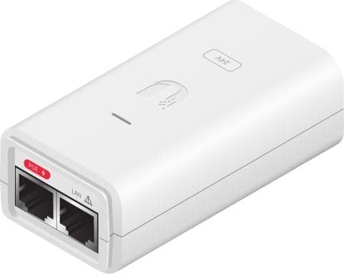 Ubiquiti Networks POE-24-12W-G-WH - Strömtillförsel - AC 100-240 V - 12 Watt - vit
