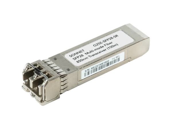 Sonnet G25E-SFP28-SR, Fiber optisk, 25000 Mbit/s, SFP28, SR, 100 m, 850 nm