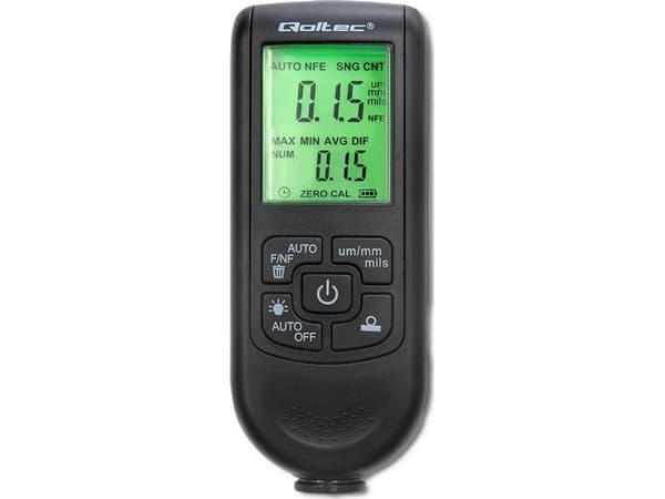 Qoltec Coating tykkelsesmåler med LCD-skjerm