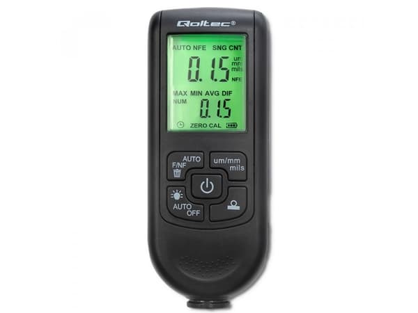 Qoltec Coating tykkelsesmåler med LCD-skjerm