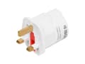 Miniatyrbilde 3 av 5: iBOX IAUKEA - Strømkoblingsadapter - Type G til Type E - AC 100-250 V - 13 A - hvit