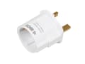 Miniatyrbilde 5 av 5: iBOX IAUKEA - Strømkoblingsadapter - Type G til Type E - AC 100-250 V - 13 A - hvit