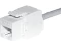 Miniatyrbilde 1 av 4: NetRack Keystone Jack RJ45 modul kat. 6A UTP, verktøyfri, hvit Netrack