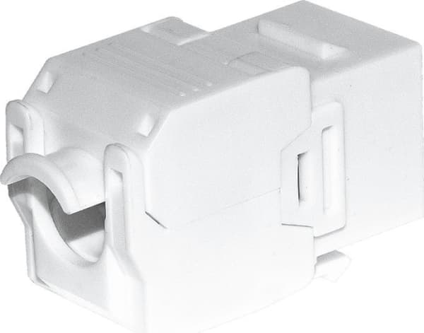 NetRack Keystone Jack RJ45 Kat. 5e UTP-modul, Netrack Verktøyfri, Hvit