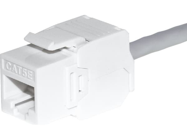 NetRack keystone-moduuli RJ45 katu 6 UTP, työkaluton, valkoinen Netrack