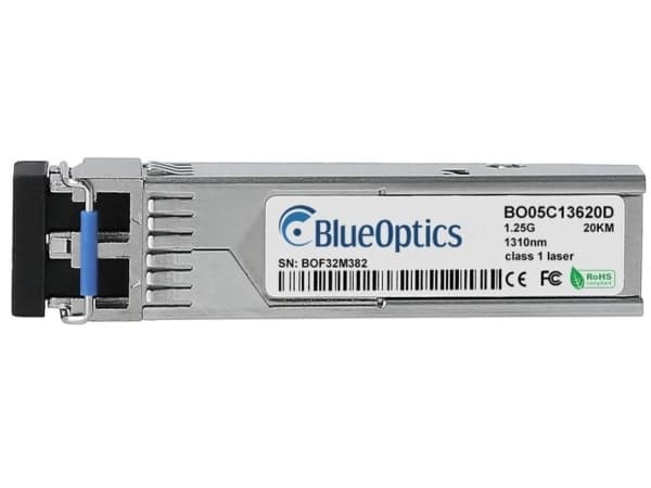 BlueOptics SFP-GLS-20-A-BO, Fiber optisk, 1250 Mbit/s, SFP, SFP, LX, 20000 m