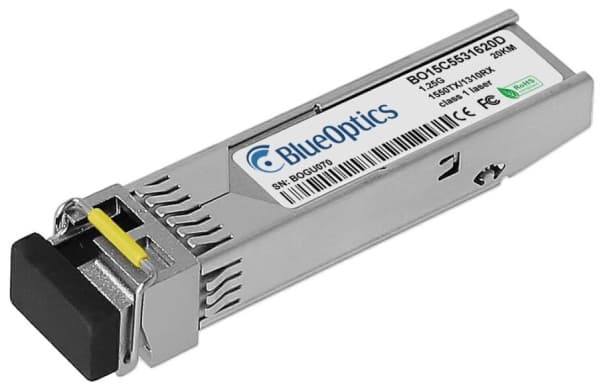BlueOptics 551091-BO, Fiberoptisk, 1250 Mbit/s, SFP, LC (UPC), 9/125 µm, 20000 m