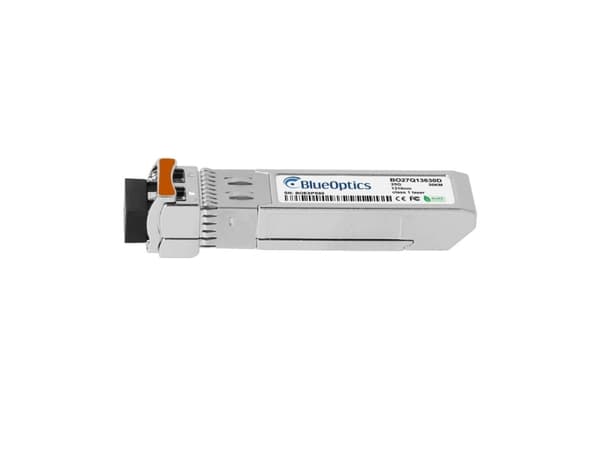 Kompatibler Source Photonics SFP28-25G-ERL BlueOptics© SFP28 Transceiver, LC-Duplex, 25GBASE-ERL, Singlemode Fiber, 1310nm, 30KM, DDM, 0°C/+70°C (SFP