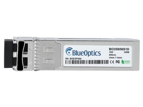 Atto SFPX-0016-R00 -yhteensopiva BlueOptics© SFP+ -lähetin lyhyen aallonpituuden multimode 16 Gigabitin nopeaan tiedonsiirtoon valokuituverkoissa. Tu
