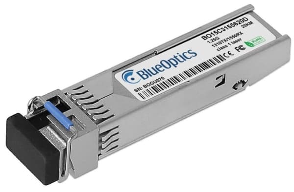 BlueOptics 943 974-001-BO, Fiber optisk, 1250 Mbit/s, SFP, LC (UPC), 9/125 µm, 20000 m