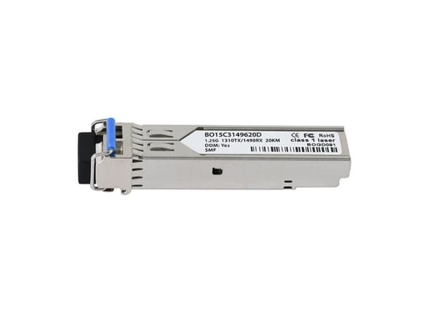 BlueOptics S-35LC20D-BO, Fiber optisk, 1000 Mbit/s, SFP, LC, BX-U, 20000 m