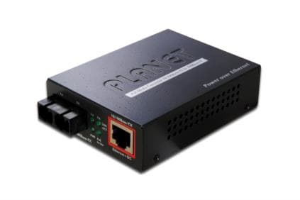 PLANET FTP-802 - Fibermedieomformer - 100Mb LAN - 10Base-T, 100Base-FX, 100Base-TX - SC flermodus / RJ-45 - opp til 2 km - 1310 nm