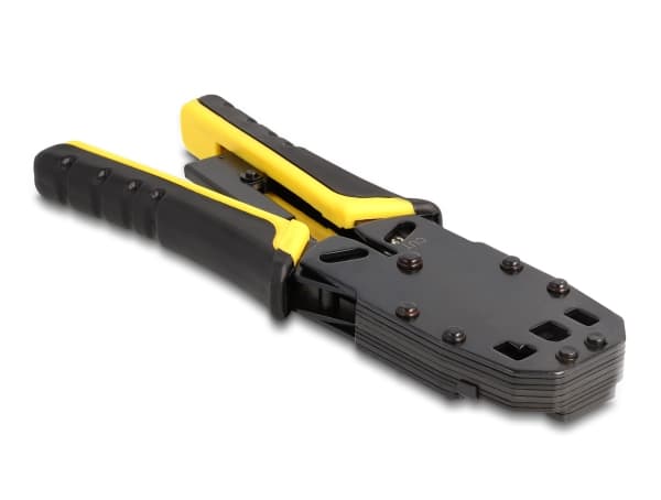 Delock - Krampeverktøy - universal, with wire stripper - svart, gul