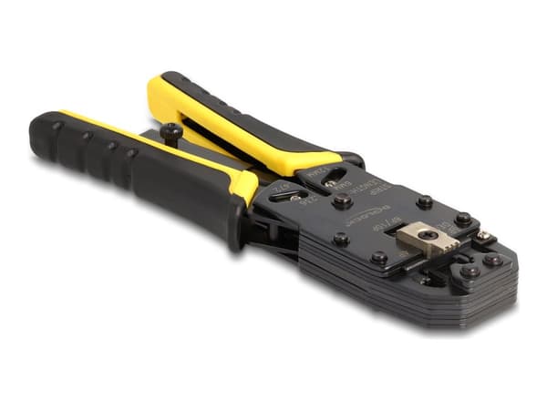Delock - Krampeverktøy - universal, with wire stripper - svart, gul
