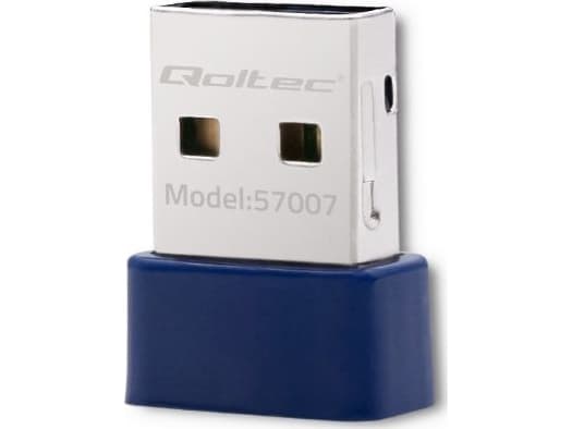 QOLTEC Wireless Mini Bluetooth USB WiFi adapteris
