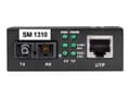 Miniatyrbild 3 av 3: Black Box - Fibermediekonverterare - 1GbE - 10Base-T, 1000Base-LX, 1000Base-TX, 100Base-TX - RJ-45 / SC enkelläge - upp till 10 km - 1310 nm