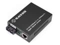 Miniatyrbild 2 av 3: Black Box - Fibermediekonverterare - 1GbE - 10Base-T, 1000Base-LX, 1000Base-TX, 100Base-TX - RJ-45 / SC enkelläge - upp till 10 km - 1310 nm
