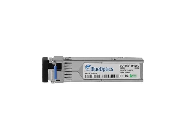 BlueOptics IE-SFP-1GE-SM-10-BIDI-TX1310-BO, valokuitu, SFP, LC, 20000 m, 1310 nm, 1550 nm, 1310 nm