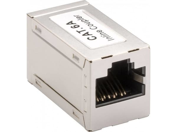 Goobay 72499, Flat, Metallisk, RJ-45, RJ-45, Hunkjønn, Hunkjønn