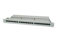 DIGITUS DN-91524S - Koblingspanel - CAT 5e - RJ-45 X 24 - grå, RAL 7035 - 1U - 19" Grå