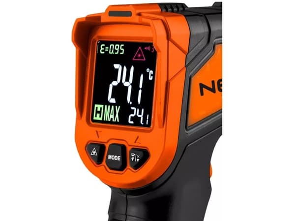 Pyrometer Neo Tools instrument til vurdering af temperatur 50-880 °C
