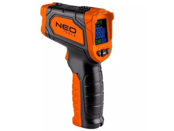 Pyrometer Neo Tools instrument til vurdering af temperatur 50-880 °C