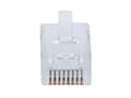 Miniatyrbild 3 av 3: Intellinet 791090, RJ45, Transparent, Polykarbonat, Cat6, 22/24, Guld