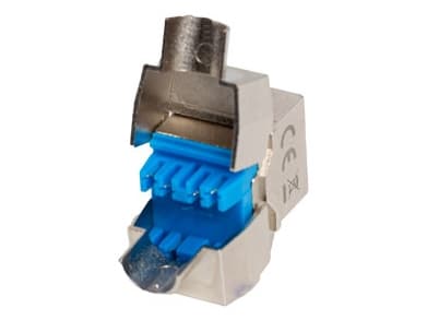 Lanberg - Modulinnlegg - keystone, toolless - CAT 8.1 - FTP - RJ-45 - sølv