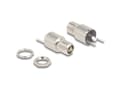 Miniatyrbilde 3 av 3: Delock - Strømkontakt - DC jack 5.5 mm x 12 mm (ID: 2.5 mm) (hunn) skott - DC 20 V - 9 A