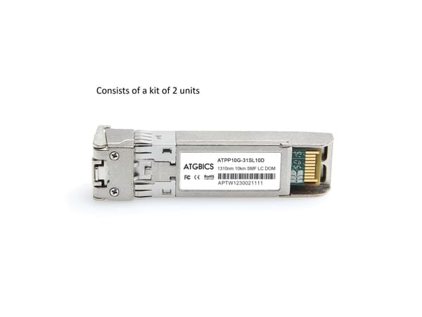 ATGBICS UF-SM-10G-1P-C, Valokuitu, 10000 Mbit/s, SFP+, LC, LR, 10000 m