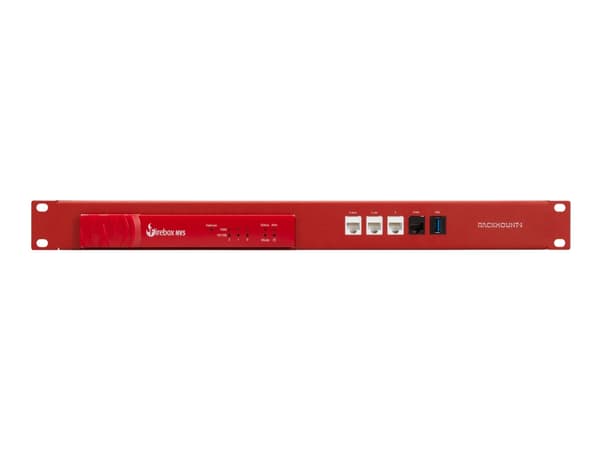 Rackmount.IT RM-WG-T8, Mounting bracket, Red, 1U, 0.5 m, WatchGuard Firebox NV5, 4x RJ45, 1x USB
