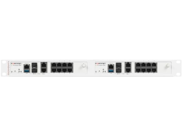 Rackmount.IT FORTIRACK RM-FR-T20 - Monteringssett for nettverksenhet - rackmonterbar - signalhvit (RAL 9003) - 1U - 19" - for Fortinet FortiGate 90G,