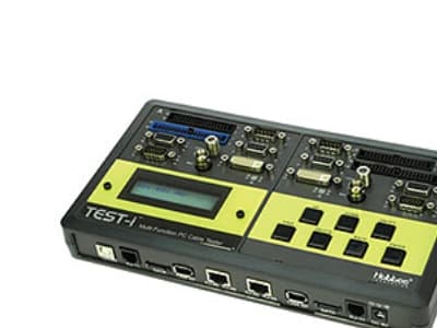 HOBBES TEST-i, BNC, IEEE-1394, RJ-11, RJ-45, USB, LCD, Sort, Gult, 9 V