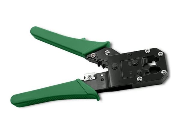 Qoltec - Hopfalsningsverktyg - wfor cutting, Ethernet cables, 8P, 6P, 4P - svart, grön