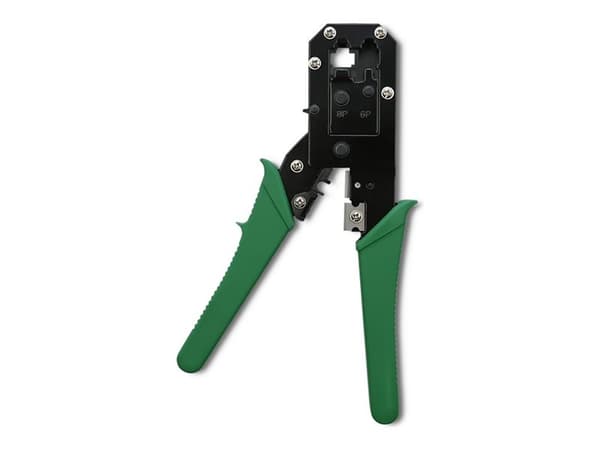 Qoltec - Hopfalsningsverktyg - wfor cutting, Ethernet cables, 8P, 6P, 4P - svart, grön