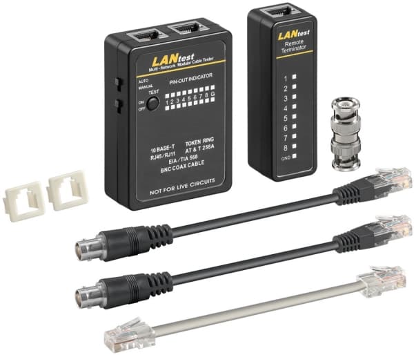 Goobay 93010, 9 V, 80 mm, 23 mm, 57 mm, 195 g, BNC til LAN (RJ-45), LAN (RJ-45)