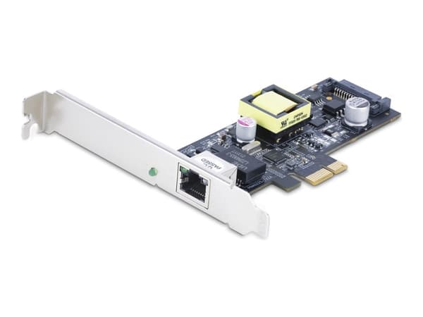 StarTech.com 1-Port 2.5Gbps NBASE-T PoE Network Card, Intel I225-V, 802.3af/at PoE+ Multi-Gigabit NIC, PCI Express Server LAN Card, SATA Powered Desk Sort