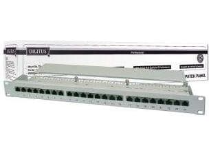 Digitus CAT 6 Class E, RJ-45, Cat6, Harmaa, Telinekiinnitys, 1U, LSA