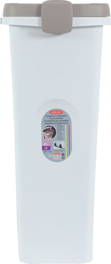 Zolux Food container white/light brown 40L/15kg (474348)